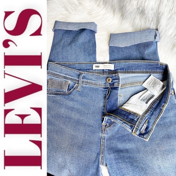 LEVI’S 512 Perfectly Slimming Straight Leg High Waist Jeans, Size 10 - Picture 8 of 12